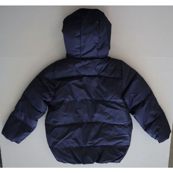 Old Navy 477556 Kid's Sz S (6-7) Blue Sherpa-Lined Hooded Puffer Jacket - Picture 9 of 10